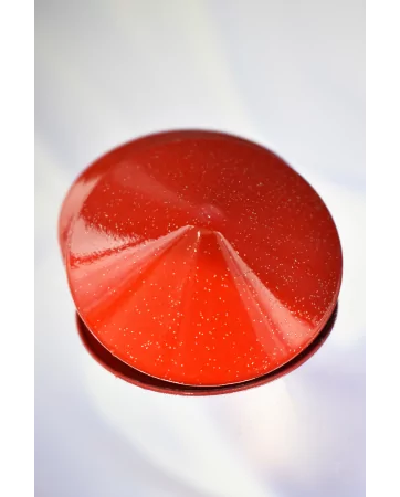 Metallic red nipple covers cone - 202000104