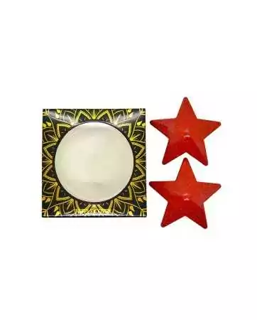 Metallic Red Nipple Covers Star-shaped - 202000107