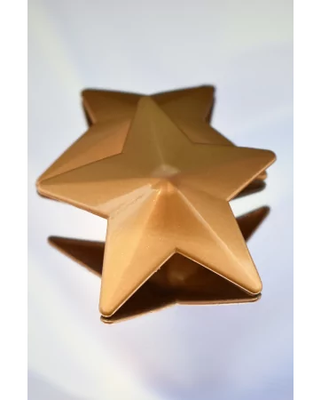 Tapa-mamilos de metal dourado em forma de estrela - 201600107