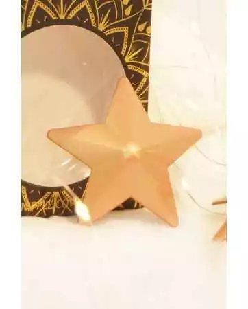 Copricapezzoli a forma di stella in metallo dorato - 201600107