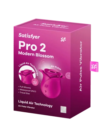 Stimulator für die Klitoris in Rosa mit Druckwellen oder berührungslos Pro 2 Modern Blossom Satisfyer - CC597841