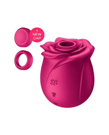 Estimulador de clitóris rosa com ondas de pressão ou sem contato Pro 2 Classic Blossom Satisfyer - CC597840