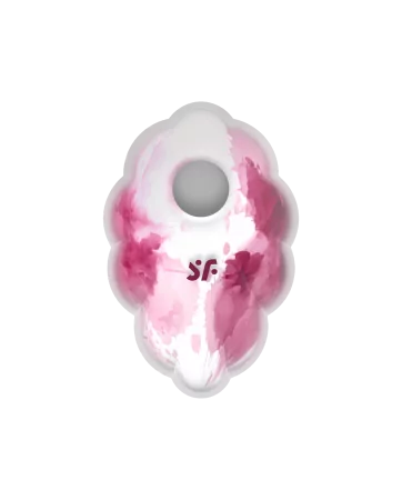 Stimolatore clitorideo a onde di pressione senza contatto e a vibrazione USB rosa e bianco, Cloud Dancer Satisfyer - CC597839