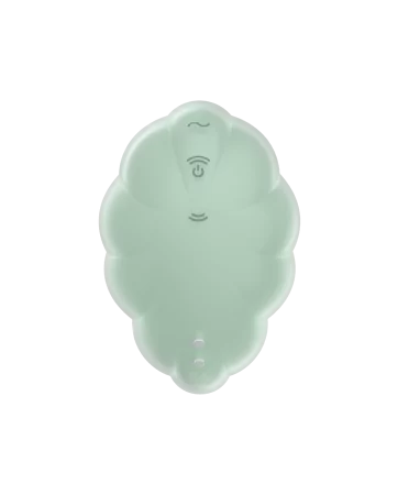 Clitoral stimulator with contactless pressure waves and USB mint green vibration, Cloud Dancer Satisfyer - CC597838