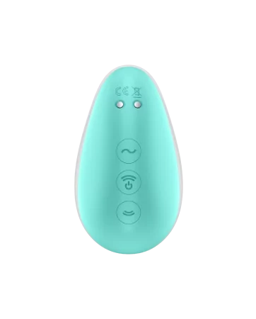 Stimulator für klitorale Druckwellen und berührungslose Vibration per USB, in Grün und Rosa, Pixie Dust Satisfyer - CC597837