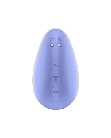 Stimulator für klitorale Stimulation durch berührungslose Druckwellen und Vibrationen USB Violett und Rosa, Pixie Dust Satisfyer