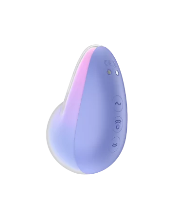 Clitoral stimulator with contactless pressure wave and vibration USB in purple and pink, Pixie Dust Satisfyer - CC597836