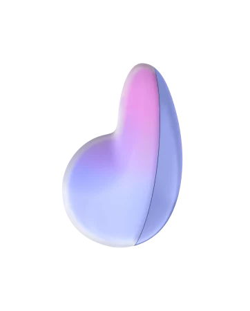 Stimolatore clitorideo a pressione senza contatto e a vibrazione USB viola e rosa, Pixie Dust Satisfyer - CC597836