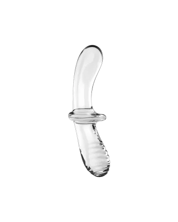 Gode en verre borosilicaté massif transparent Double Crystal Satisfyer - CC597829