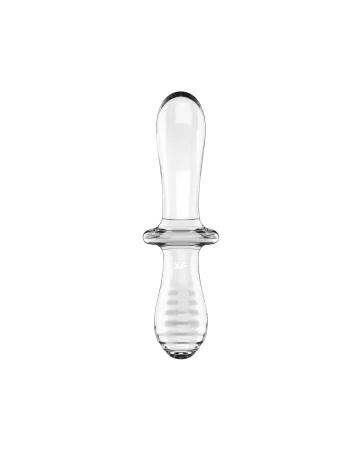 Gode en verre borosilicaté massif transparent Double Crystal Satisfyer - CC597829