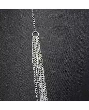 Necklace with silver body chains - BCHA001SIL