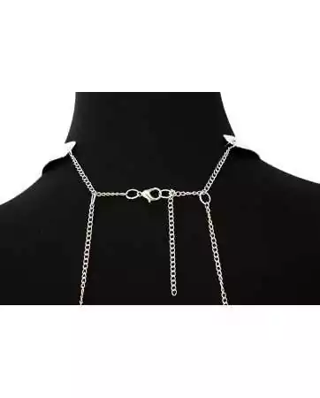 Collana con catene da corpo argentate - BCHA001SIL