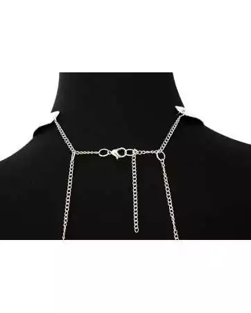 Necklace with silver body chains - BCHA001SIL