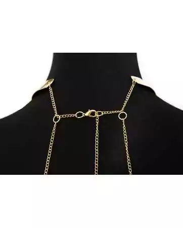 Halskette mit vergoldeten Körperketten - BCHA001GLD