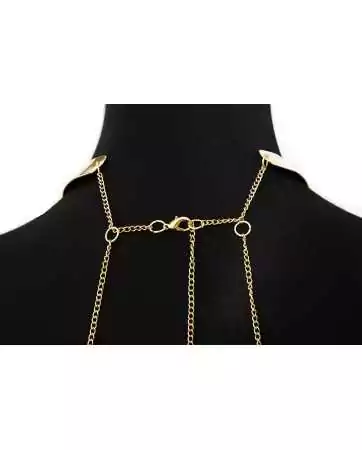 Necklace with gold body chains - BCHA001GLD