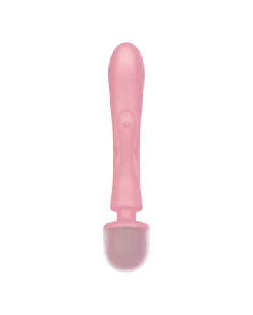 2 in 1 Pink USB Triple Lover Rabbit and Wand Vibrator - CC597843