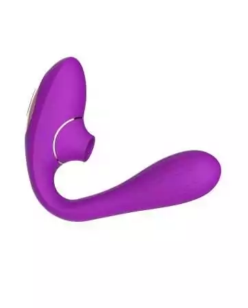 2-in-1 clitoris stimulator on membrane and G-spot vibrator USB violet flexible USB violet flexible DINA - WS-NV017PUR