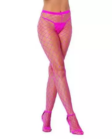 Neon Pink Fishnet Sexy Tights - DG0010HPK