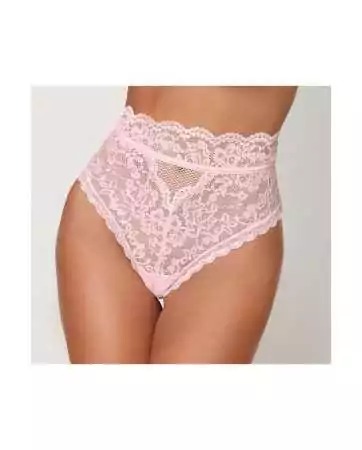 High-waisted pink lace string - DG1477PNK