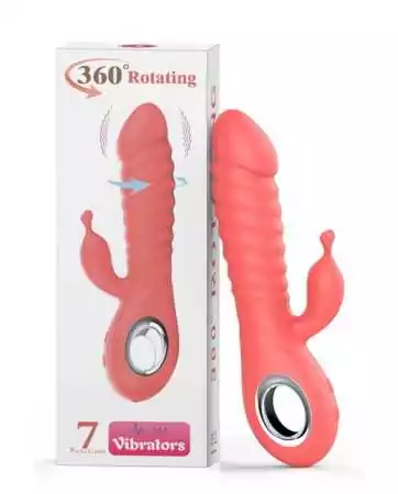 Rotierender Rabbit-Vibrator mit 7 Vibrationsmodi und USB-Anschluss - TOZ-025B