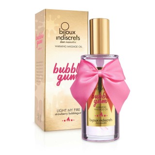 Light my fire - Bubblegum huile de massage chauffante - Oralove