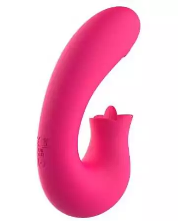 Vibromasseur 2 en 1 G-spot et stimulateur de clitoris USB Kali rose - WS-NV085