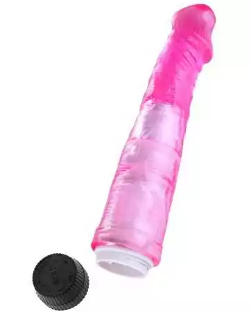 Vibrador 20 cm Jelly cor-de-rosa - YOJ-027PK