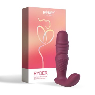 Ryder - Vibromasseur et va et vient double stimulation avec application - Oralove