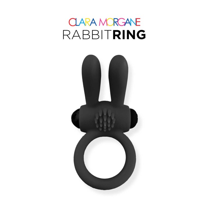 Rabbit Ring Clara Morgane - Noir - Oralove