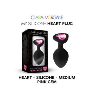My Silicone Heart Plug - Gem rose - Oralove