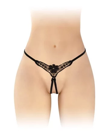 Danuta open thong - black