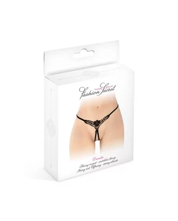 Danuta open thong - black