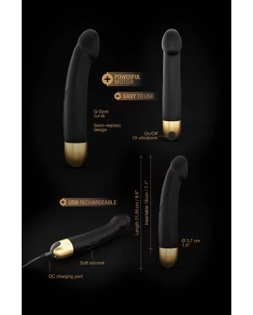 Real Vibration gold M 2.0 rechargeable vibrator - Dorcel