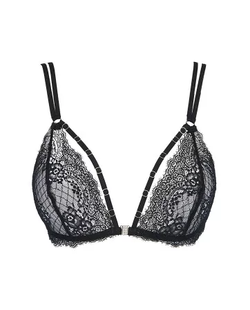 Black bralette bra V-10091 - Axami