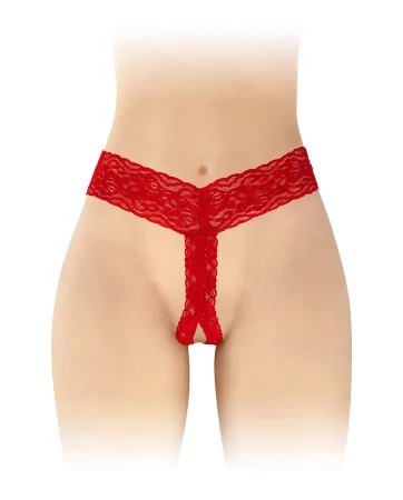 Anita red open thong -...