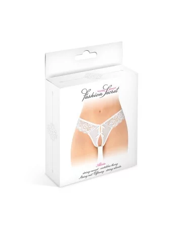 String ouvert Alicia blanc - Fashion Secret