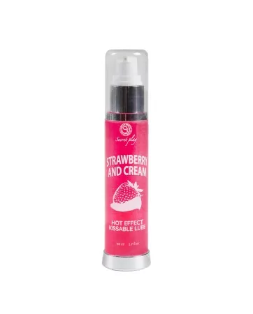 Heating lubricant strawberry whipped cream flavour - Secret Play