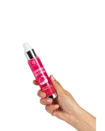 Heating lubricant strawberry whipped cream flavour - Secret Play