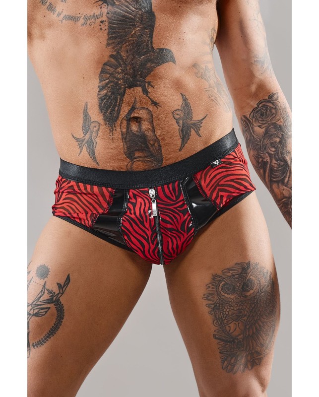 Zip shorty in zebra tulle - Regnes