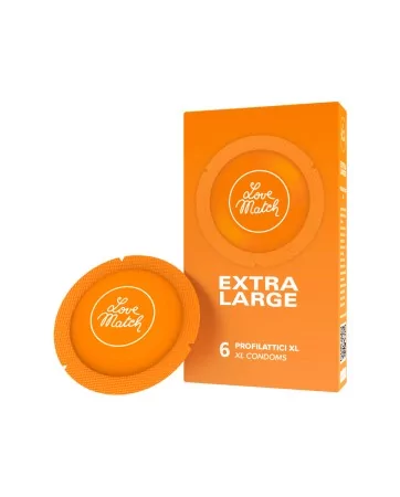 6 Love Match extra-large condoms