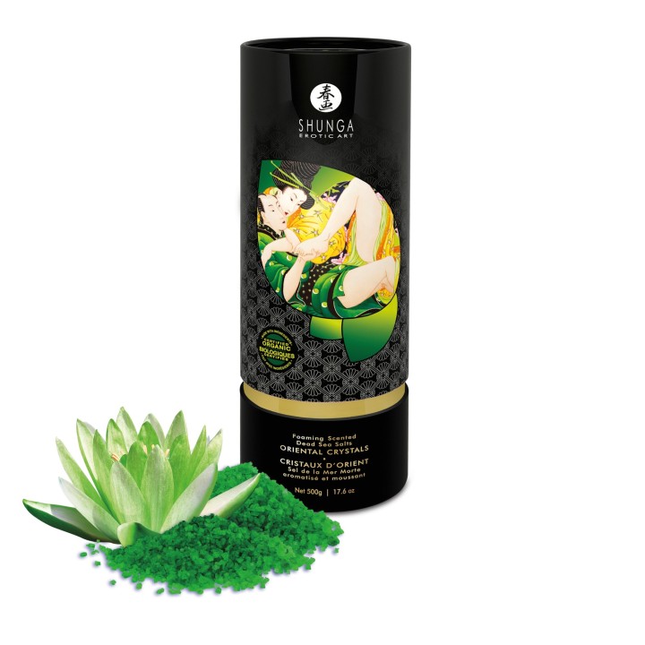 Sel de bain moussant - Cristaux d'orient - Fleur de Lotus BIO - Oralove