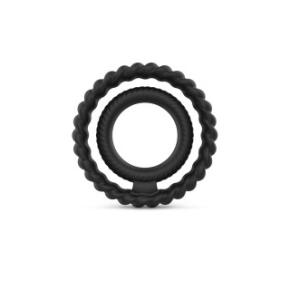 Cockring Dual ring Dorcel - Noir - Oralove