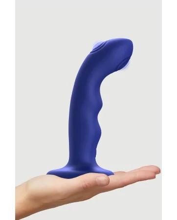 Vibro Tapping dildo wave bleu - Strap on Me