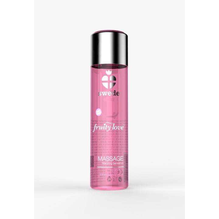 Huile de massage - Vin pétillant à la Fraise - 120 ml - Oralove