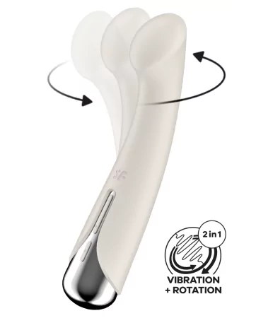 Satisfyer Vibratore rotante USB bianco per il punto G 1 - CC597857