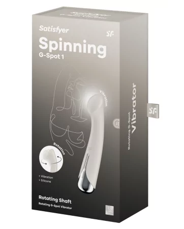 G-Punkt Vibrator Drehkopf weiß USB Spinning g-spot 1 Satisfyer - CC597857