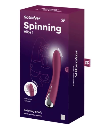 Satisfyer Vibratore USB Spinning Vibe 1 rosso per il punto G - CC597855