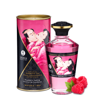 Huile chauffante aphrodisiaque - Framboise 100ml - Oralove