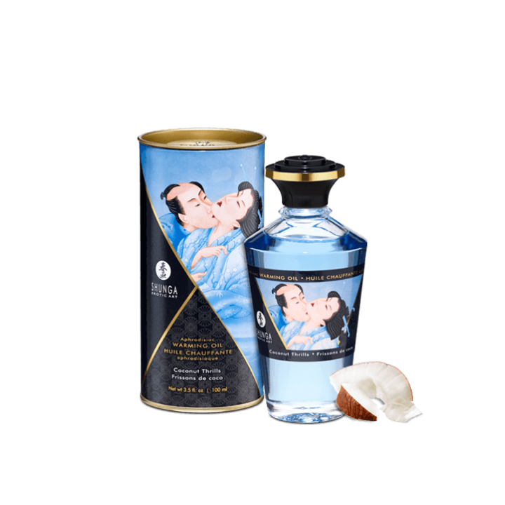 Huile chauffante aphrodisiaque - Frissons de coco 100ml - Oralove