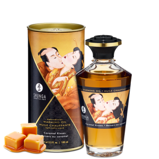 Huile chauffante aphrodisiaque - Baisers caramel - Oralove